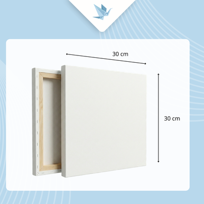 Gotowe płótno malarskie na drewnianej ramie 30×30 cm, 280 g/m²