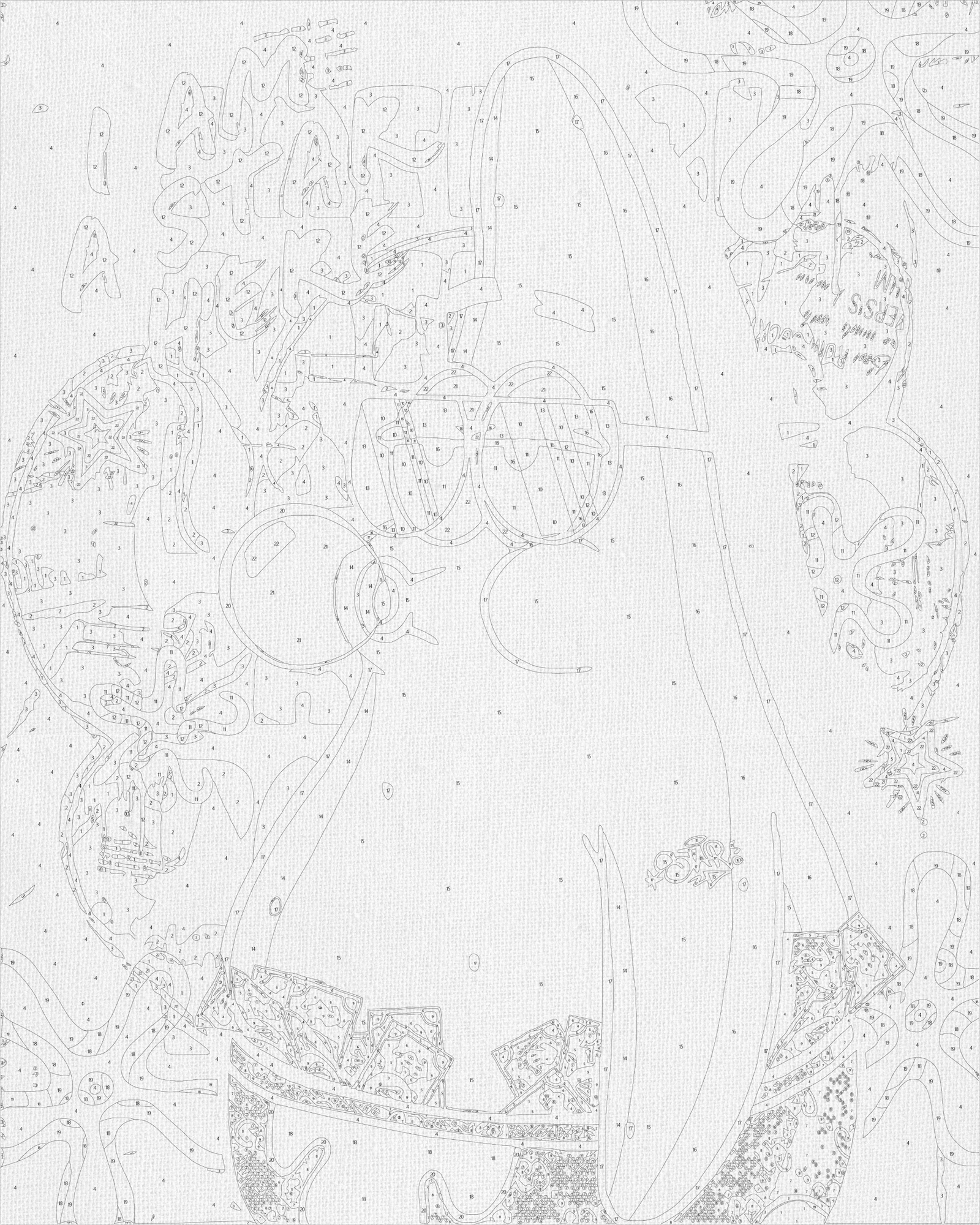 Malowanie po numerach 40x50 cm – Bohaterowie filmowi LW 10739