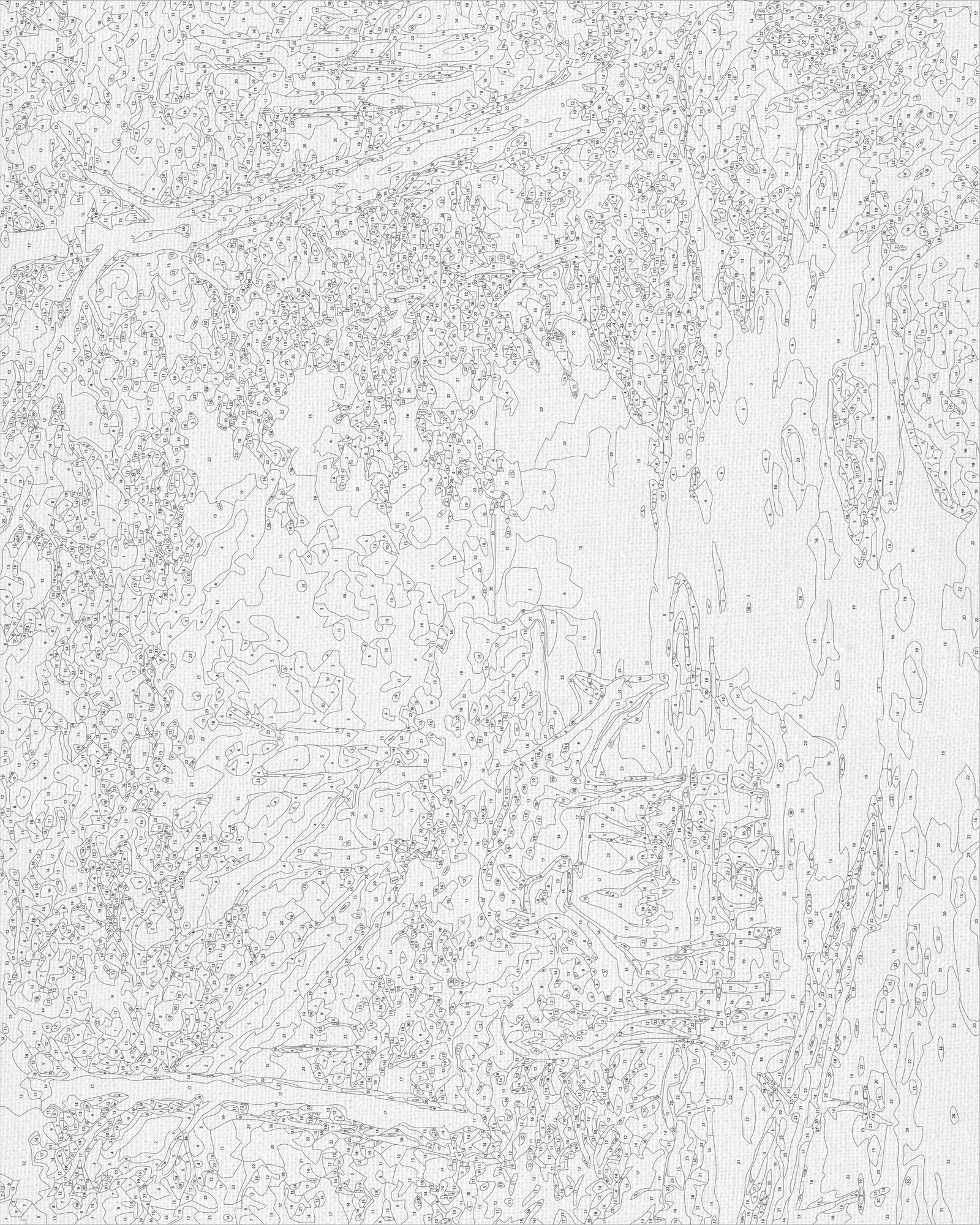 Malowanie po numerach 40x50 cm – Pejzaż. Sarny przy wodopoju LW 3008