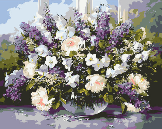 Malowanie po numerach 40x50 cm – Bukiet polnych kwiatów LW 3073