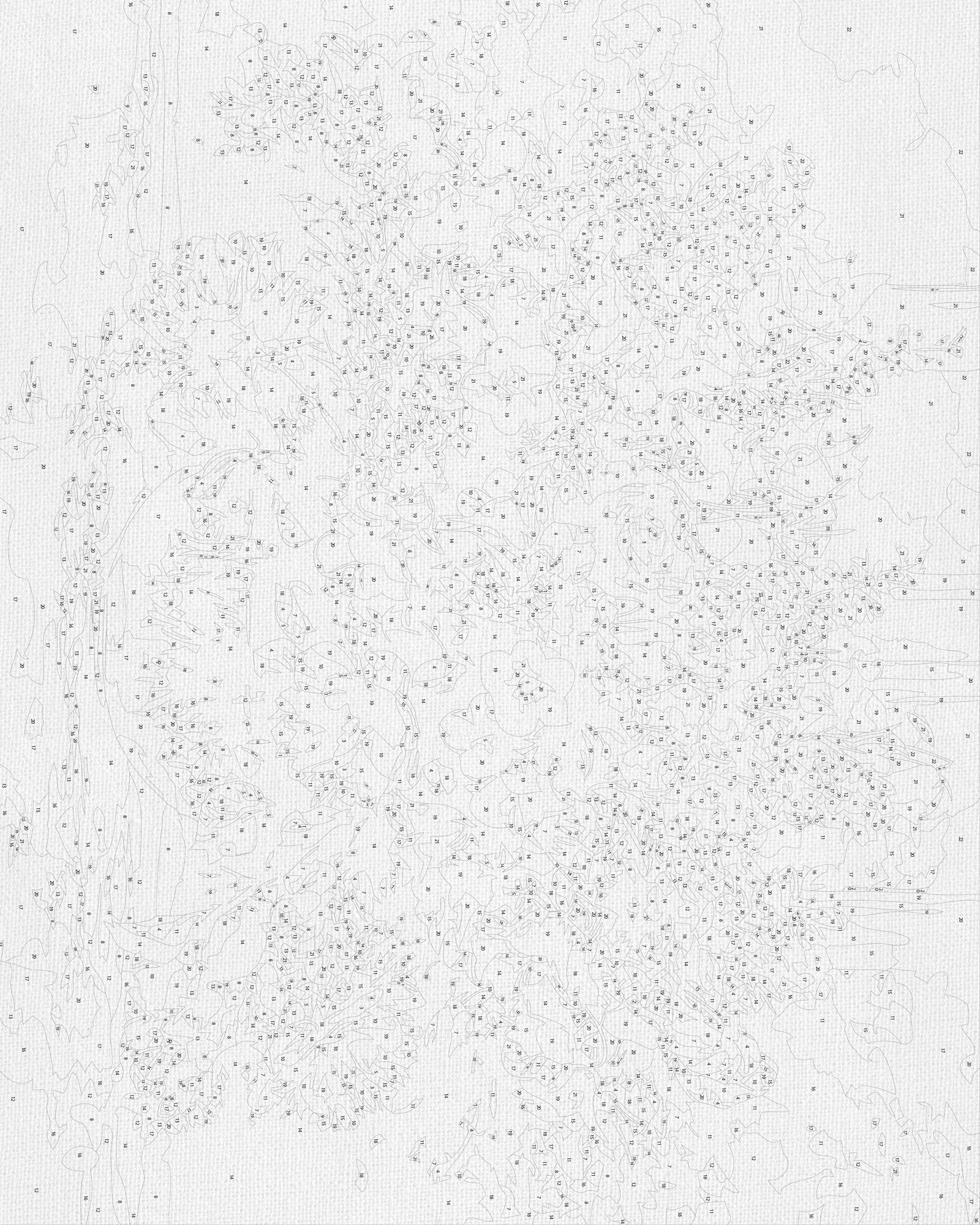 Malowanie po numerach 40x50 cm – Bukiet polnych kwiatów LW 3073