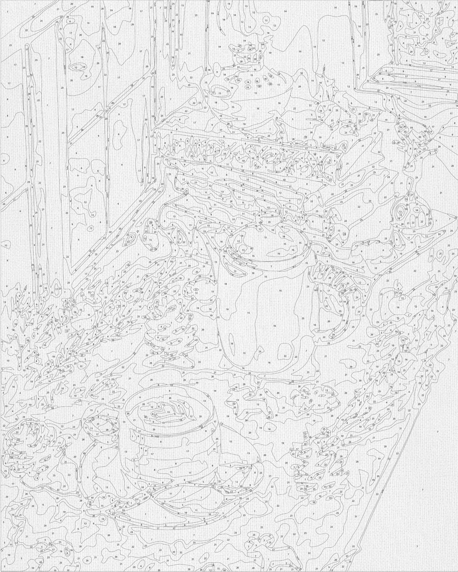 Malowanie po numerach 40x50 cm świąteczny – Zimowa / LW 3097