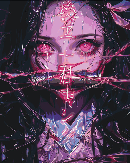 Malowanie po numerach 40x50 cm – Anime. Nezuko Kamado LW 31519