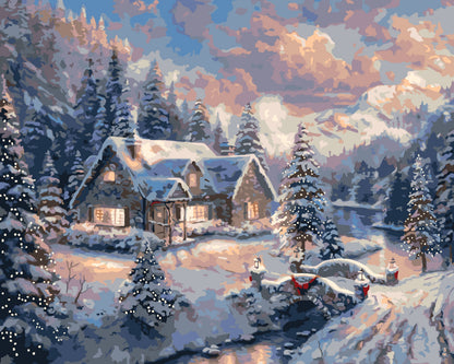 Malowanie po numerach 40x50 cm – Zimowe / Świąteczne LW 3253