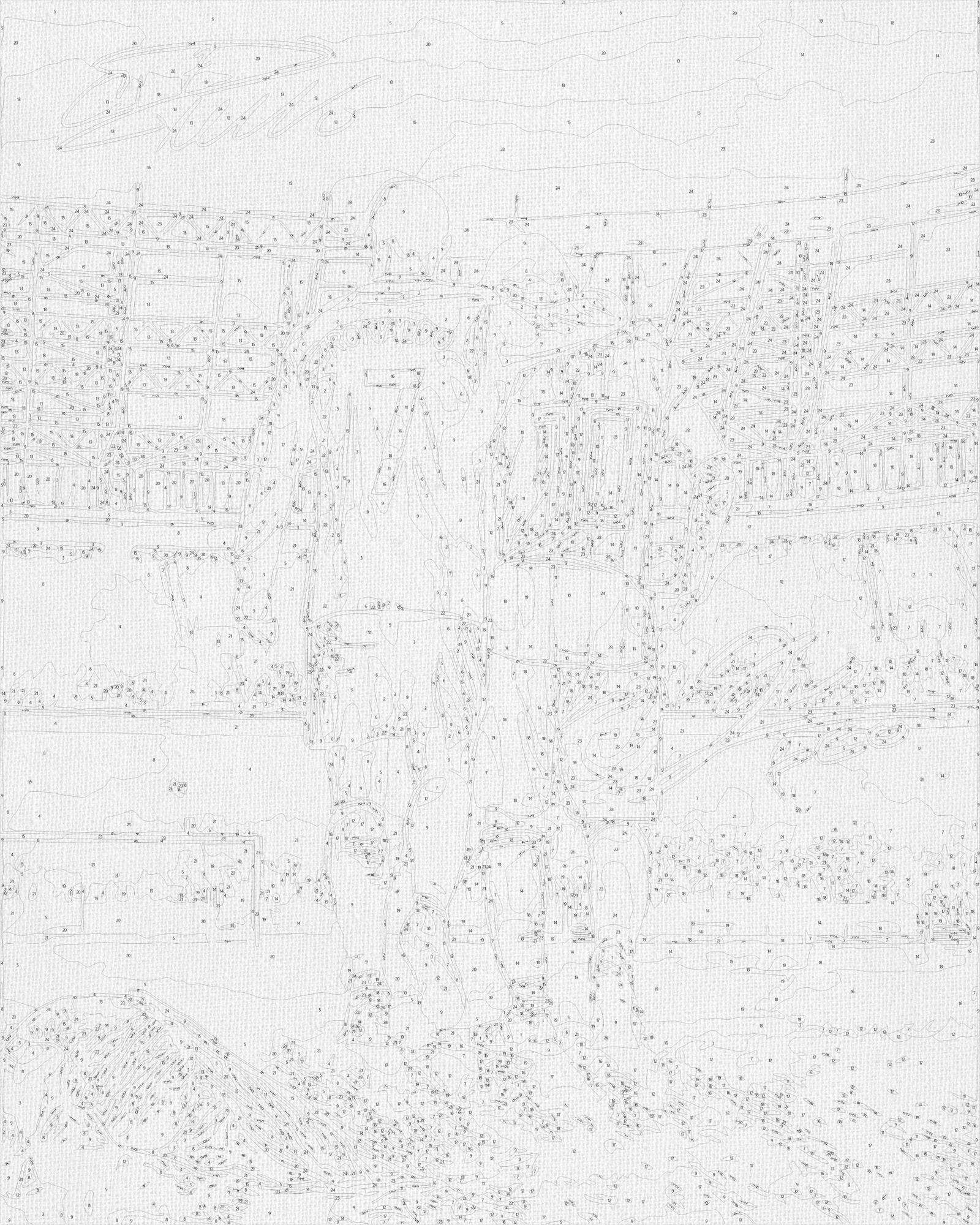Malowanie po numerach 40x50 cm – Piłka nożna. Dwie legendy LW 3322