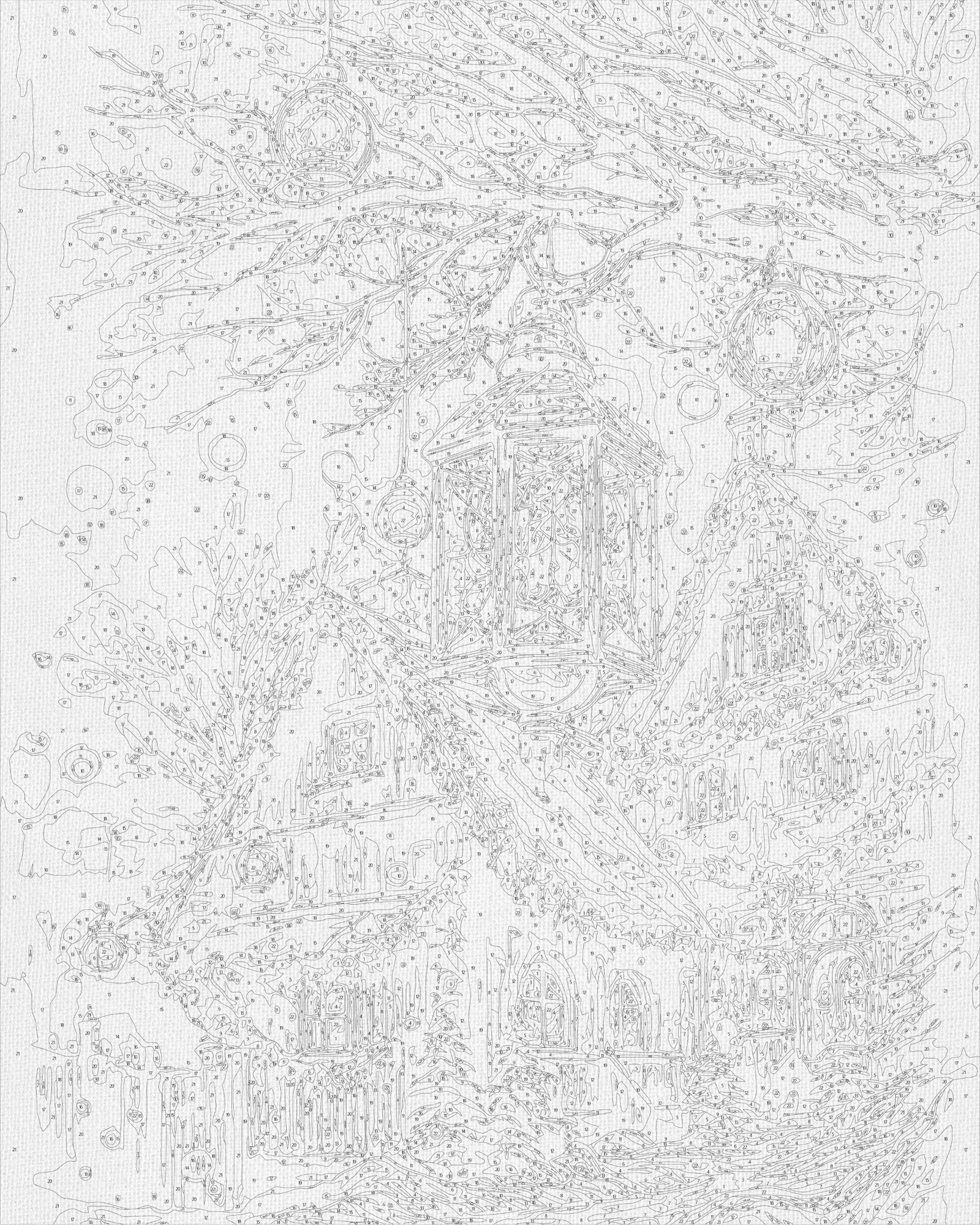 Malowanie po numerach 40x50 cm świąteczny – Zimowy / LW 3416