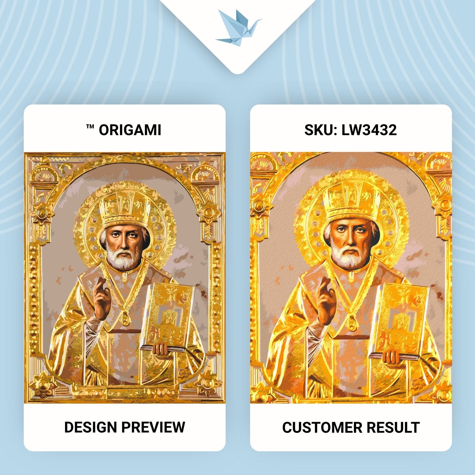 Malowanie po numerach 40x50 cm Religia. Święty Mikołaj LW 3432