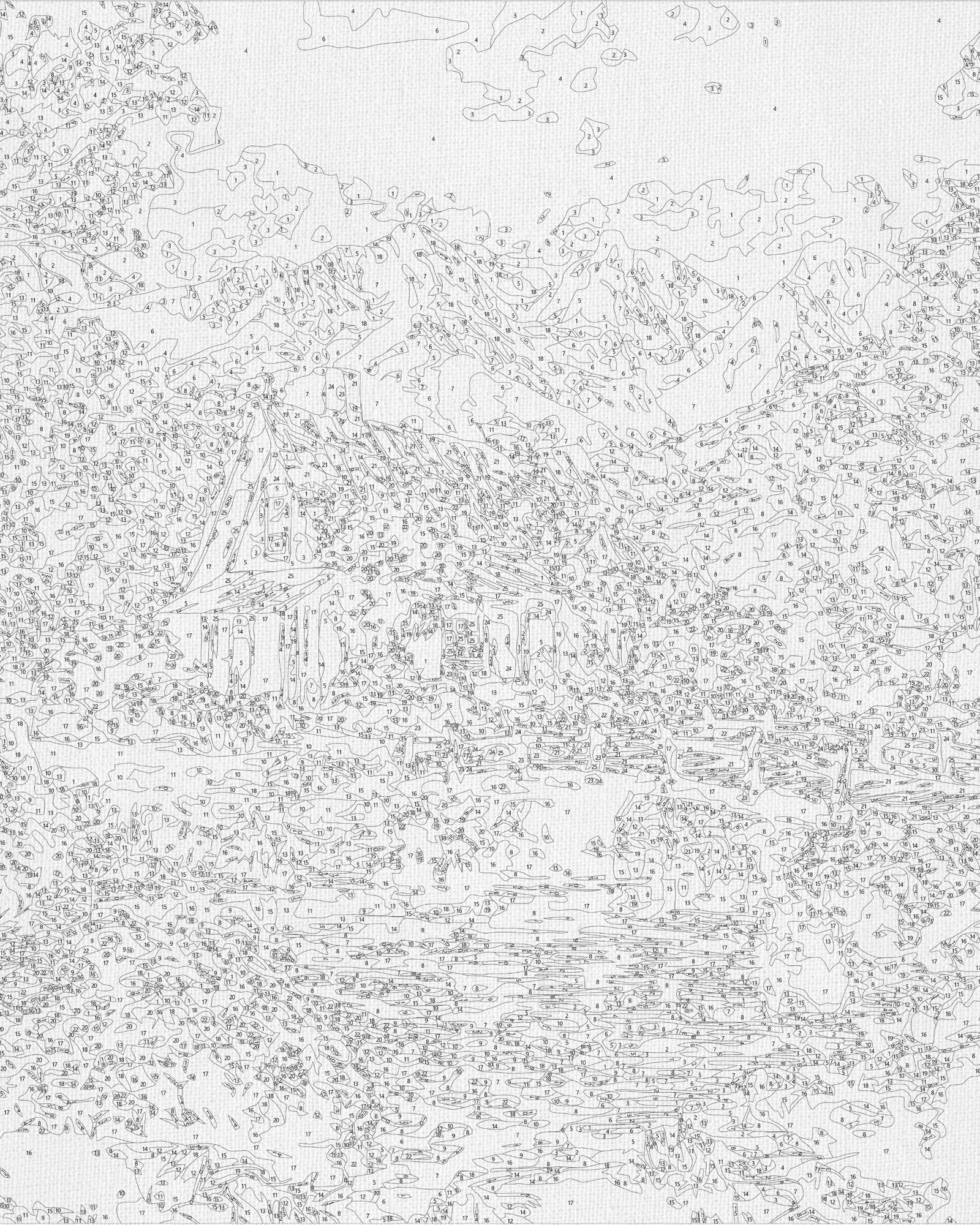Malowanie po numerach 40x50 cm – Pejzaż. Alpejska harmonia LW 3492