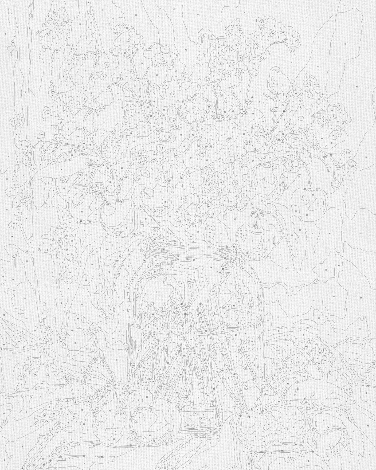 Malowanie po numerach 40x50 cm – Martwa natura/Kwiaty. Bukiet LW 3505