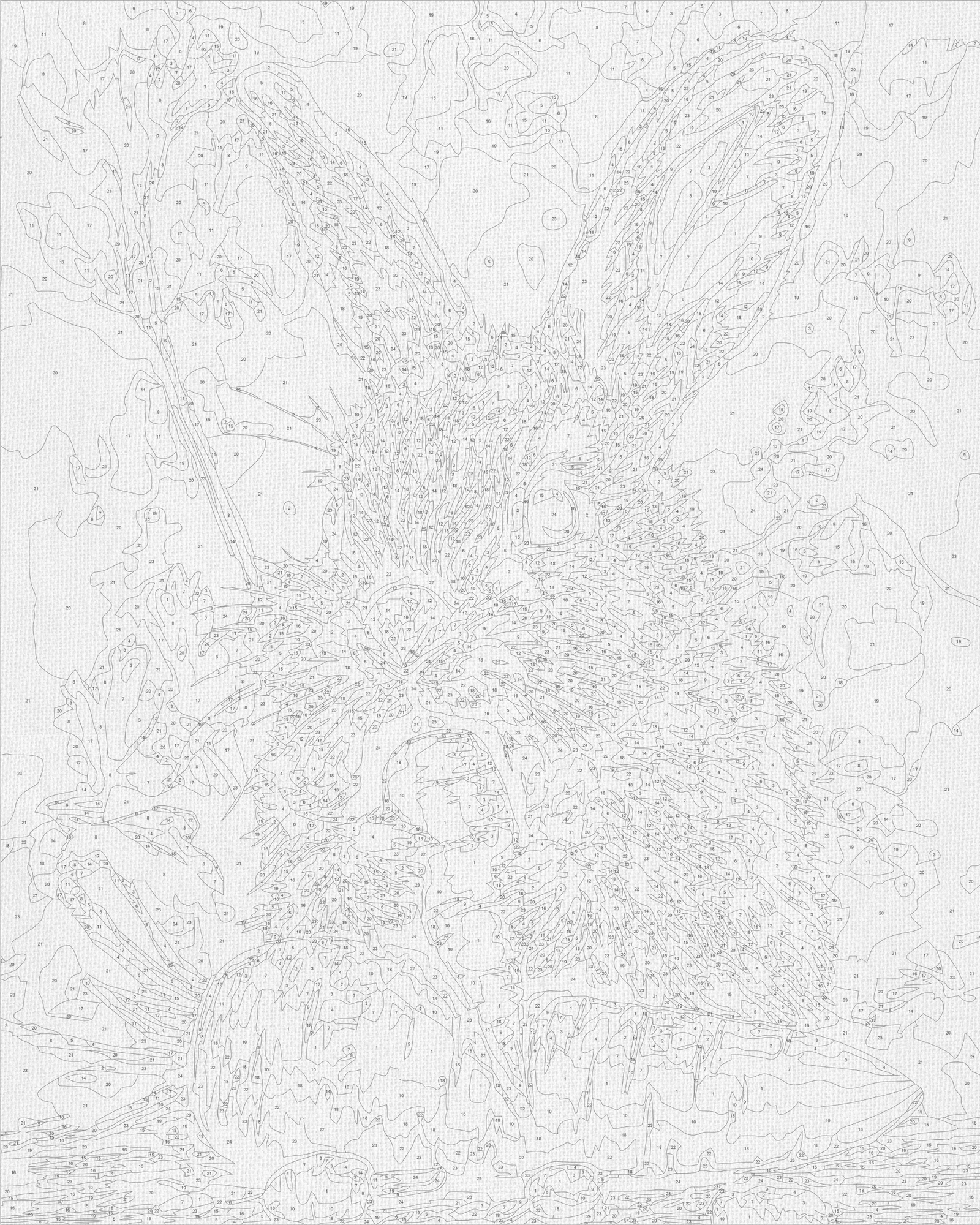 Malowanie po numerach 40x50 cm – Zwierzęta. Zajączek z LW 3507