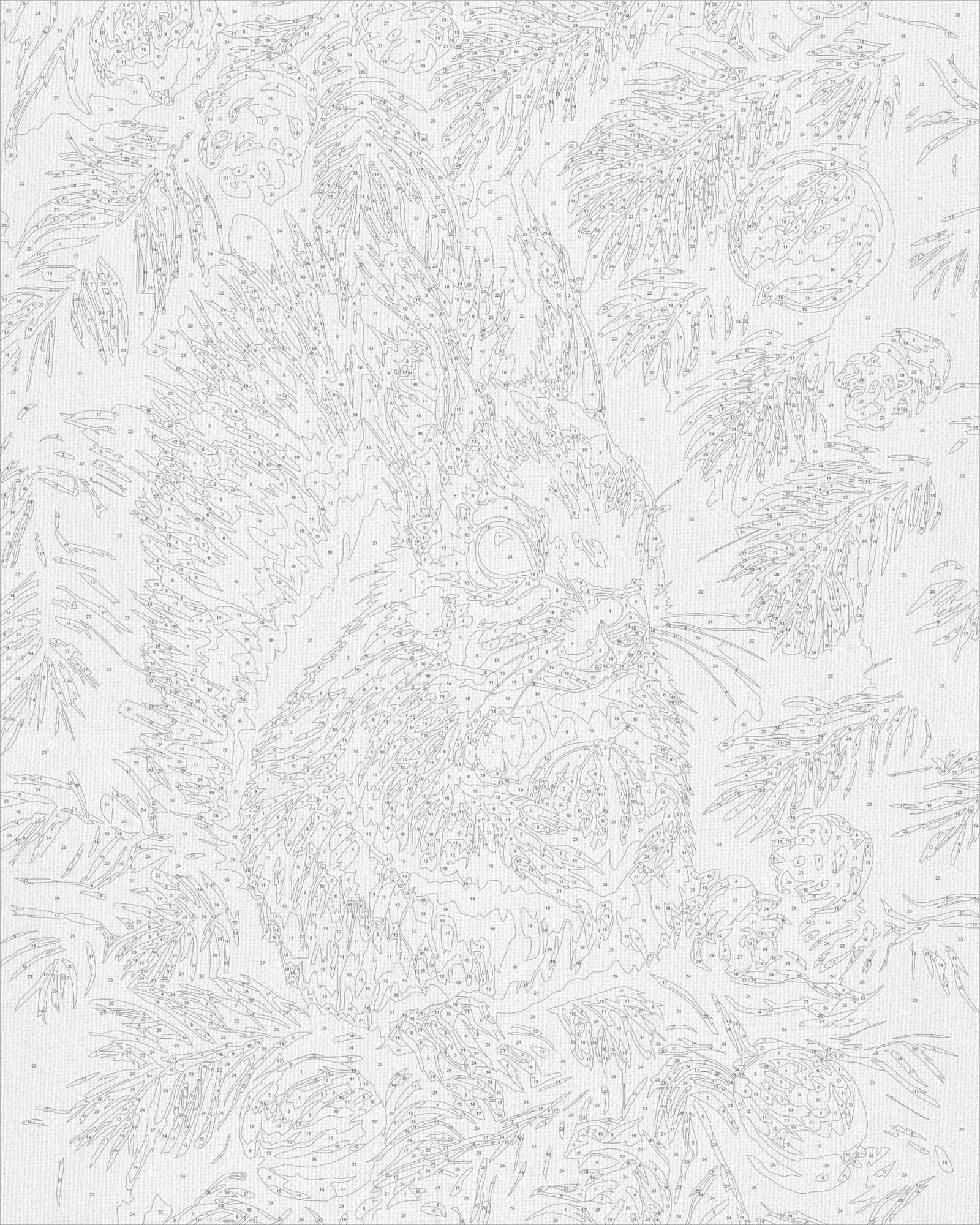 Malowanie po numerach 40x50 cm – Zwierzęta. Wiewiórka z LW 3508