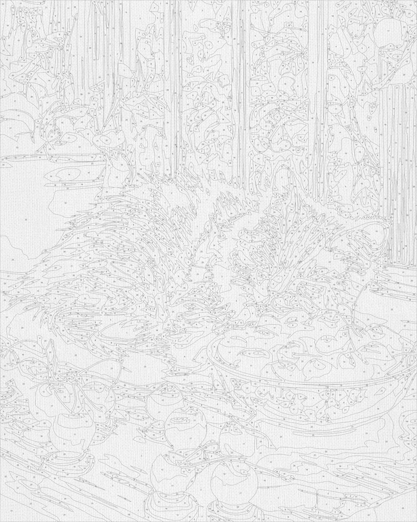 Malowanie po numerach 40x50 cm – Zwierzęta. Śpiący kotek na LW 3510