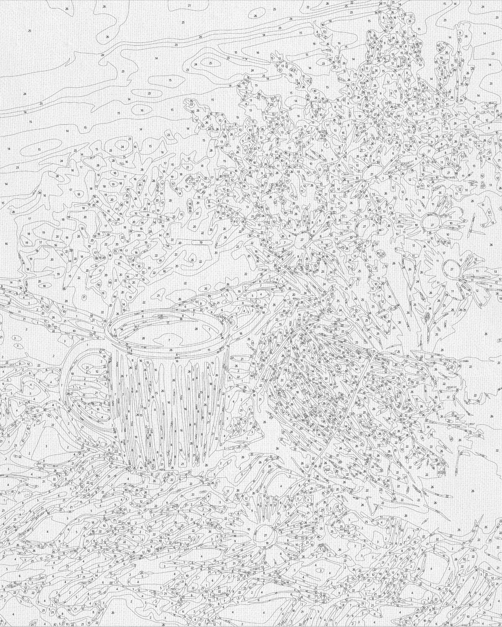 Malowanie po numerach 40x50 cm – Martwa natura. Lawendowy LW 3517
