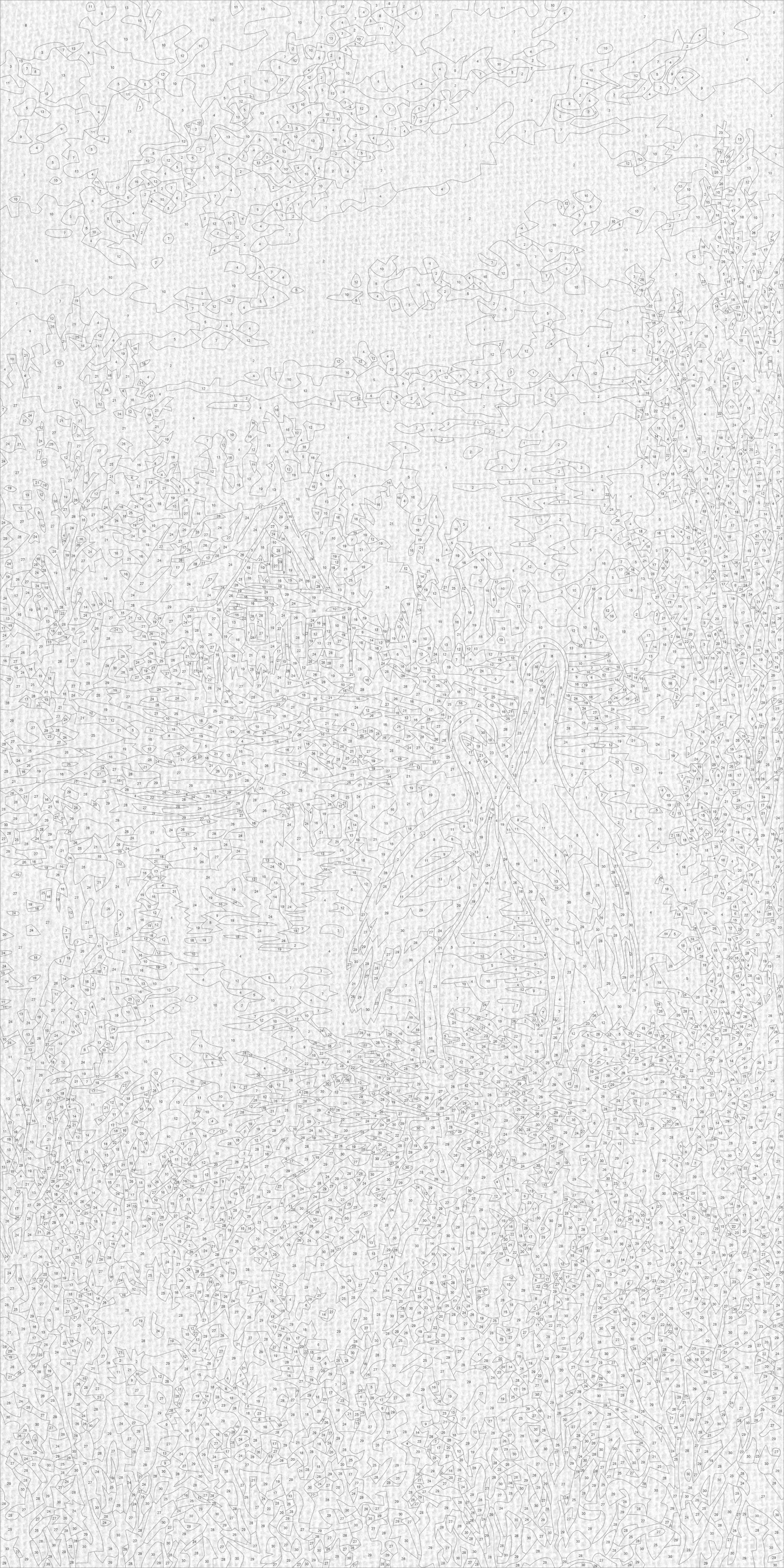 Malowanie po numerach 40×80 cm – Bociany na szczęście – Zwierzęta/Pejzaż – LW 5215