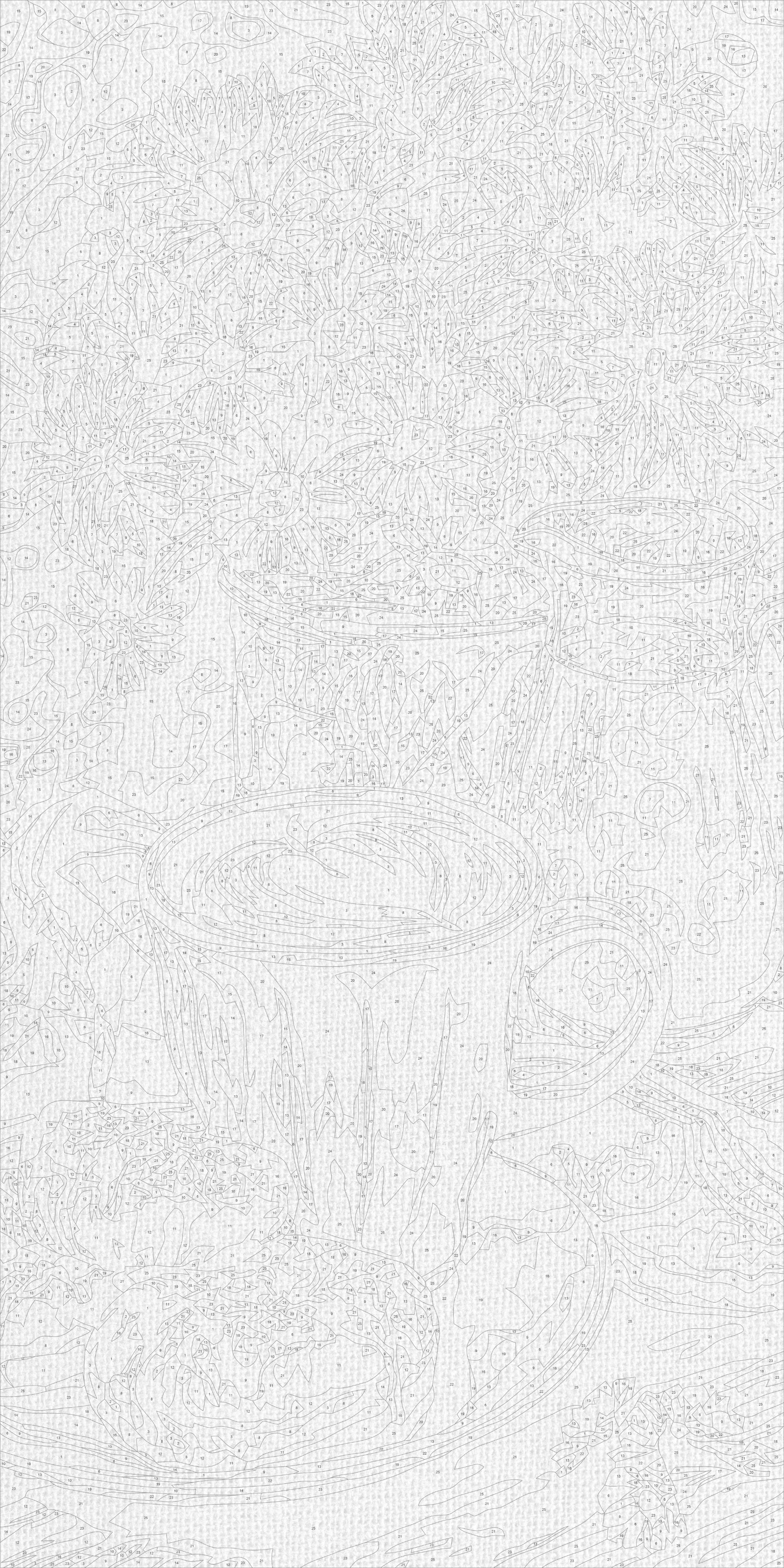 Malowanie po numerach 40×80 cm – Poranna kawa z donutem i kwiatami – Martwa natura/Kwiaty – LW 5243
