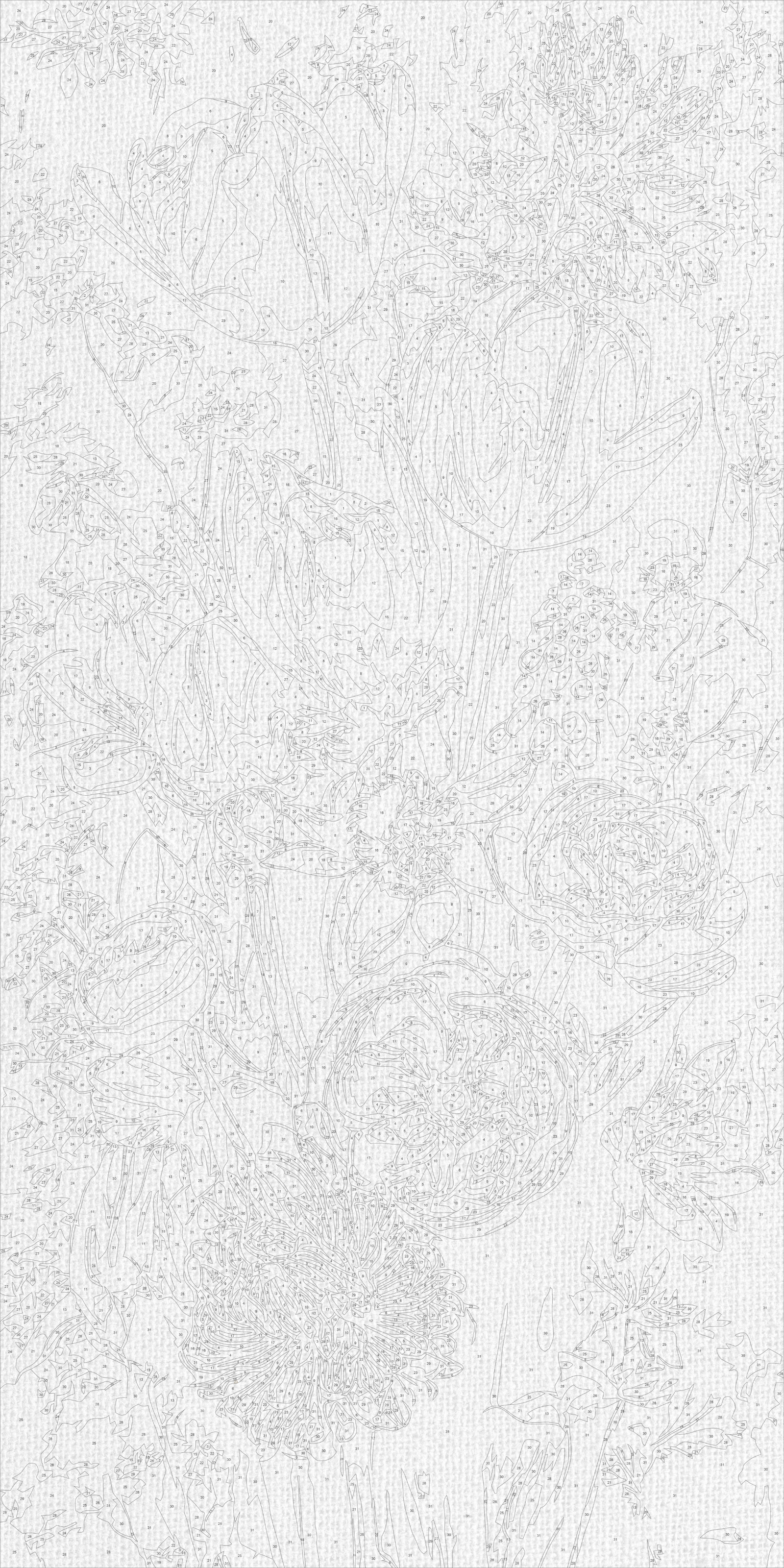 Malowanie po numerach 40×80 cm – Wiosenne tulipany – Kwiaty – LW 5253