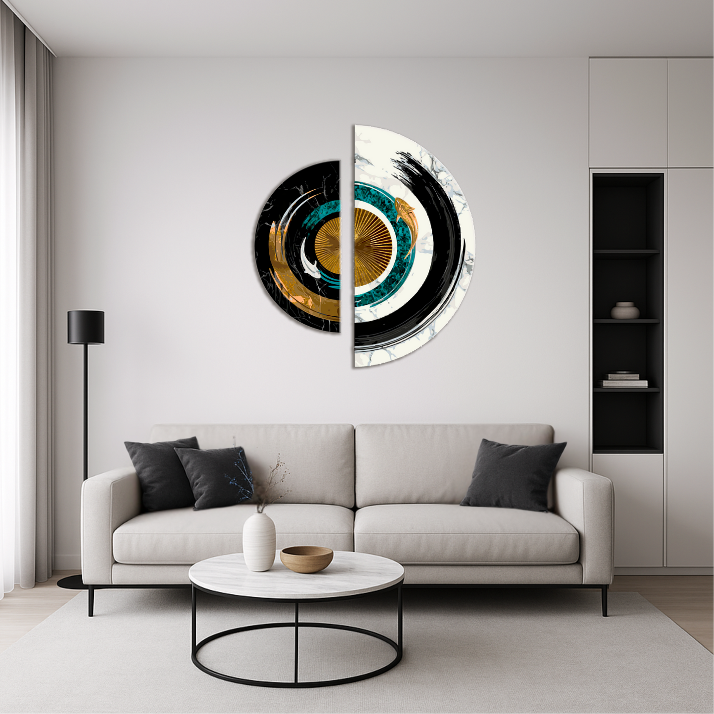 Malowanie po numerach 70x70 cm Równowaga przeciwieństw OSR 1001