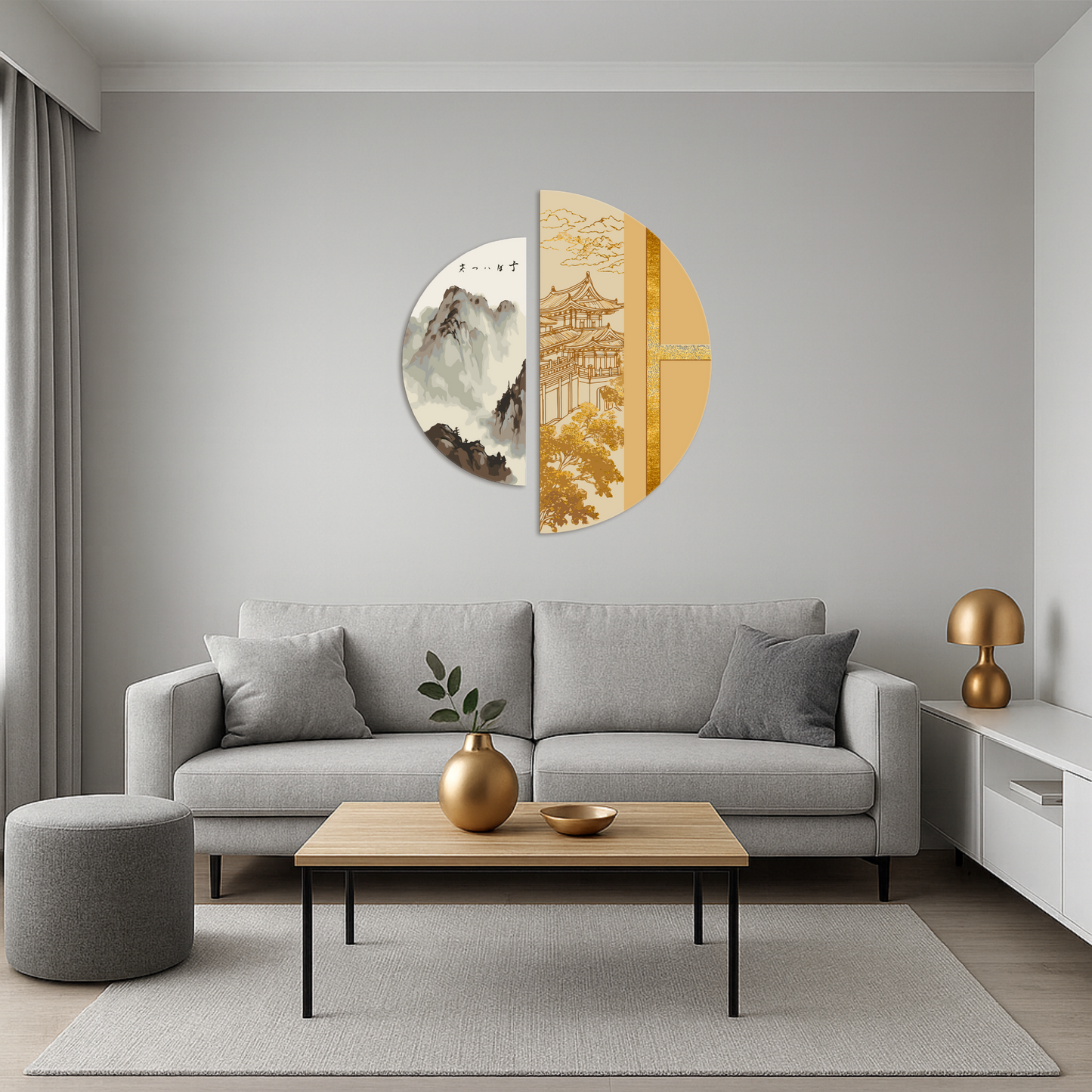 Malowanie po numerach 70x70 cm Japoński duch (metalik) OSR 1004