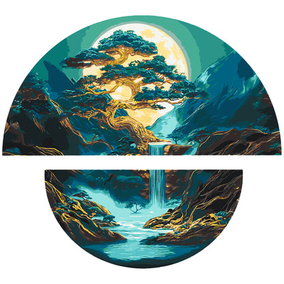 Malowanie po numerach 70x70 cm Magia nocnego krajobrazu OSR 1006