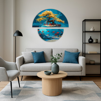 Malowanie po numerach 70x70 cm Pejzaż. Magia natury: ląd i OSR 1010