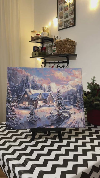 Malowanie po numerach 40x50 cm – Zimowe / Świąteczne LW 3253
