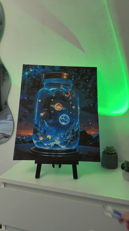 Malowanie po numerach 40x50 cm – Przestrzeń kosmiczna. Kosmos LW 3417
