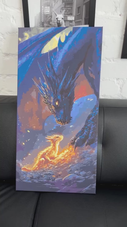 Malowanie po numerach 40x80 cm Fantasy „Czwarte skrzydło” LW 5140